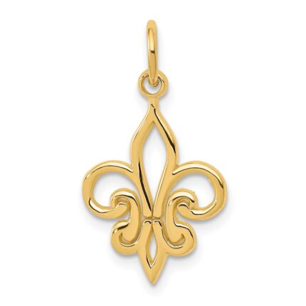 10k Fleur De Lis Charm