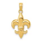 10k Fleur De Lis Pendant