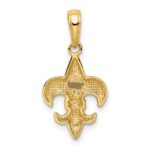 10k Fleur De Lis Pendant - Image 3