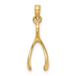10K Wishbone Charm - Image 3