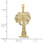 10k Palm Tree Pendant - Image 3