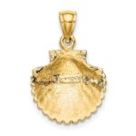 10k Scallop Shell Pendant - Image 4