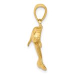 10k Jumping Dolphin Pendant - Image 2