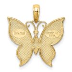 10K w/ Rhodium Butterfly Charm - Image 4