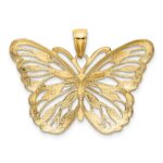 10K W/Rhodium Butterfly Pendant - Image 3