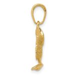 10k Large Mouth Bass Fish Small Charm - Image 2