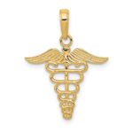 10k Caduceus Pendant