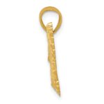 10k Diamond-cut Eagle Pendant - Image 2