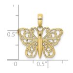 10K Filigree Butterfly Charm - Image 3