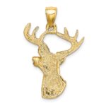 10k Deer Head Profile Charm - Image 4
