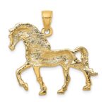 10K 2-D Horse Walking Charm - Image 4