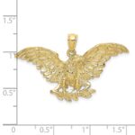 10K Eagle w/ Wings Spread Charm - Image 3