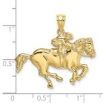 10K 2-D Jockey on Horse Charm - Image 3