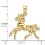 10K 3-D Horse Trotting Charm - Image 3