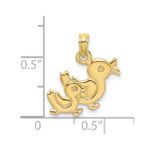 10K 3-D Two Ducks Charm - Image 3
