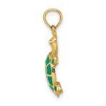 10K w/ Green Enamel Tortoise Charm - Image 2