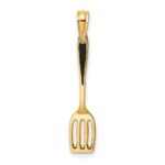 10K w/ Black Enamel 3-D Spatula Charm