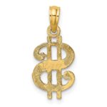 10K Dollar Sign Charm - Image 4