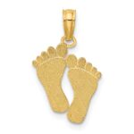 10K  Double Feet Hang Ten Style Charm - Image 4