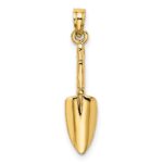 10K 3-D  Trowel Garden Tool Charm - Image 4