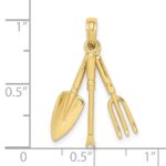 10K 3-D Moveable Garden Hand Tool Collection Charm - Image 3
