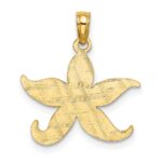 10K Flat Starfish Charm - Image 4