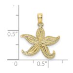 10K Flat Starfish Charm - Image 3