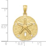 10K Sand Dollar w/ Starfish Charm - Image 3