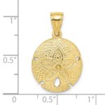 10K 2-D Sand Dollar Charm - Image 3