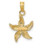 10K Textured Starfish Charm - Image 3