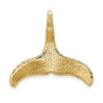 10K 3-D Polished/Textured Whale Tail Charm - Image 4