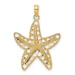 10K Cut-Out Starfish Charm - Image 4