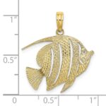 10K Polished Cut-Out Fish Charm - Image 3