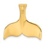 10K 3-D Polished Whale Tail Charm - Image 4