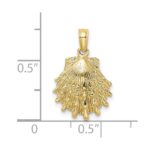 10K Lion's Paw Shell Charm - Image 3