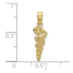 10K 3-D Mini Common Wentletrap Shell Charm - Image 3