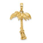 10K 3-D Palm Tree W/Moveable Man Charm - Image 4