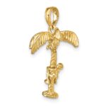 10K 3-D Palm Tree W/Moveable Man Charm - Image 6