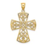 10K Filigree Cross Charm
