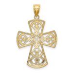 10K Filigree Cross Charm - Image 4