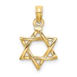 10K Polished Star Of David Charm - Image 4