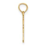 10K Textured Mini Cross Charm - Image 2