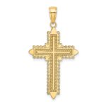 10K w/ Lace Border Cross Charm