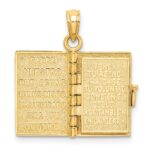 10K 3-D Moveable Santa Biblia Book/Spanish Bible Charm - Image 7