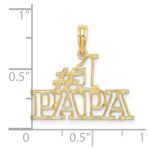 10K #1 PAPA  Cut-out Charm - Image 3