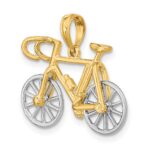 10k w/Rhodium 3-D Ten Speed Bicycle Charm - Image 5