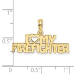 10k I LOVE MY FIREFIGHTER Charm - Image 3