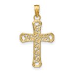 10k Fancy Cross Pendant - Image 4