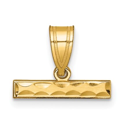 10ky Casted Large Diamond Cut Top Charm