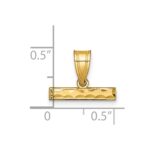 10ky Casted Large Diamond Cut Top Charm - Image 4